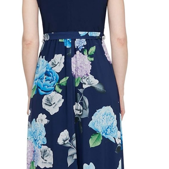 S.L. Fashions Women's Plus Size Floral Maxi Dress - Picture 9 of 10